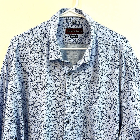 Patrick James Other - Patrick James 2XL button down flowered  shirt 100% Cotton Really fun & classy